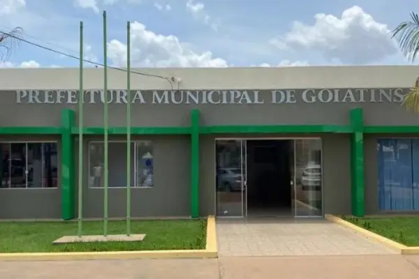 Prédio da Prefeitura de Goiatins, no extremo norte do Tocantins — Foto: Divulgação/Prefeitura de Goiatins
