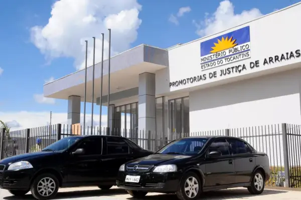 Sede da promotoria de Justiça de Arraias — Foto: MPE/Divulgação