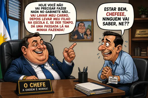 Ilustração produzida por inteligência artificial